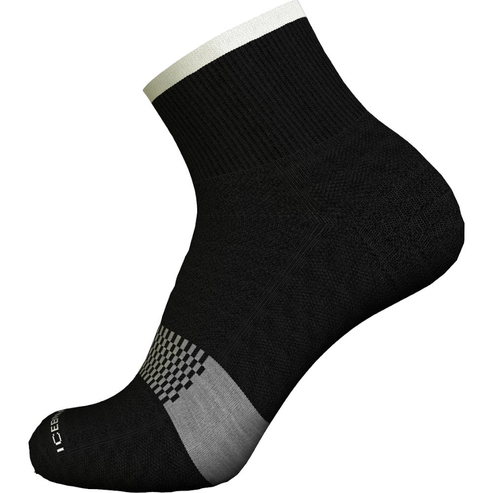 Icebreaker Women's Merino Multisport Light Mini Socks - Black/Snow