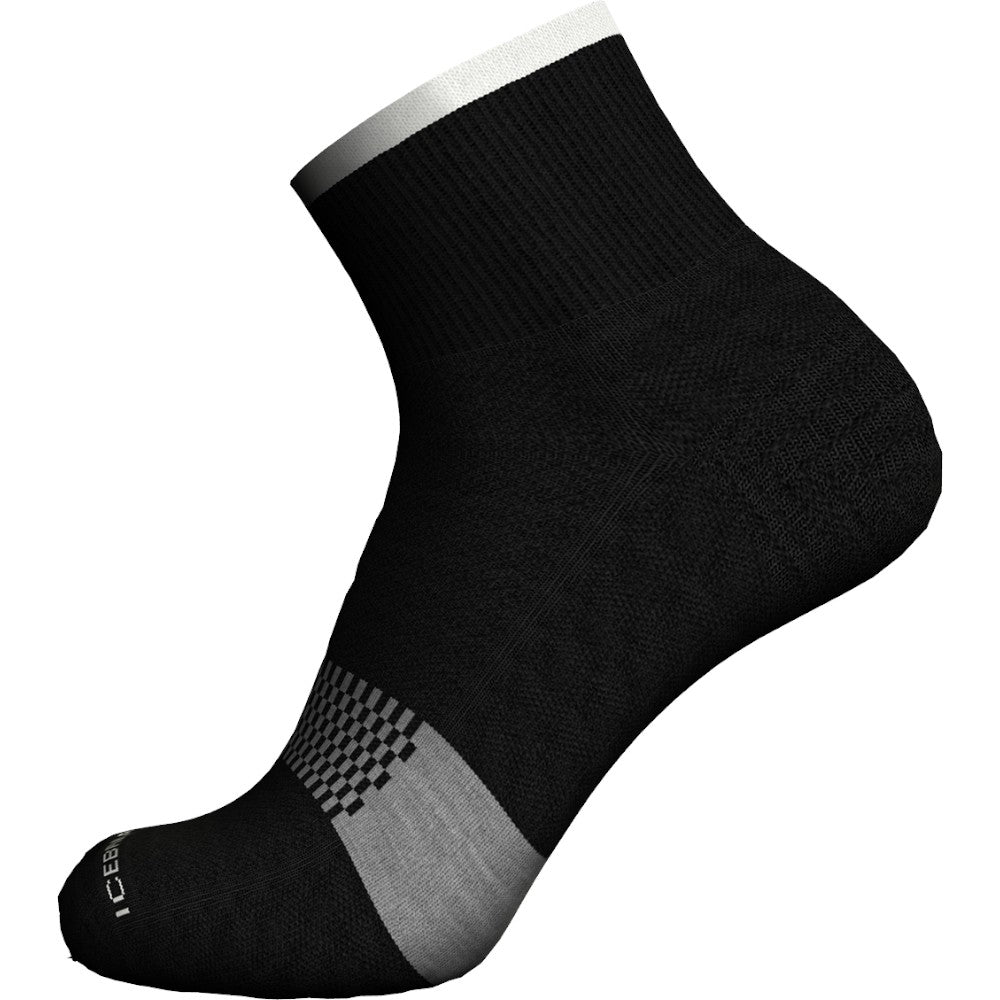 Icebreaker Men's Merino Multisport Light Mini Socks - Black/Snow/Metro