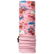 Buff® Polar Neckwear Youth - Winter Zoo/Pale Pink