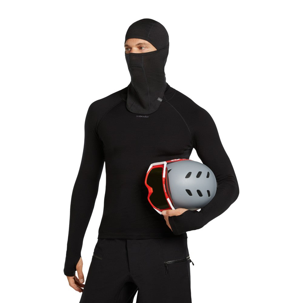 Icebreaker Unisex Merino 200 Oasis Balaclava - Black