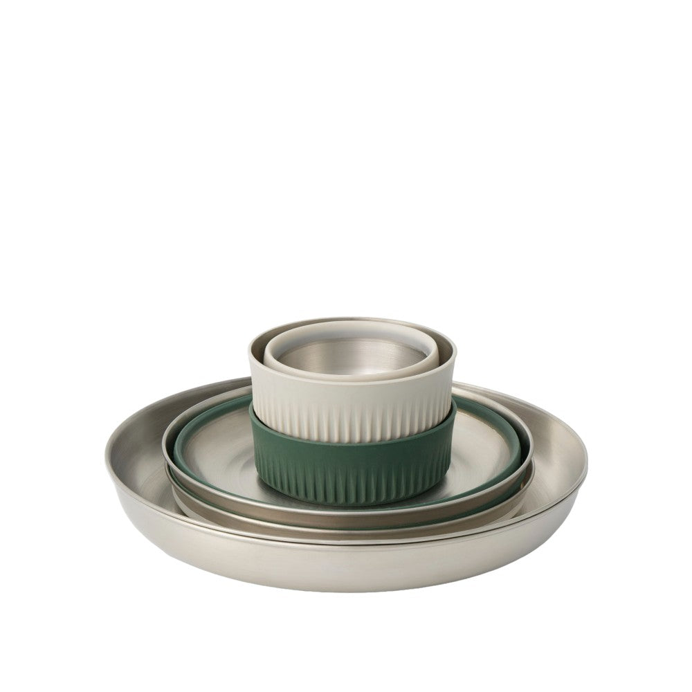 Sea to Summit Detour Stainless Steel Collapsible Dinnerware Set (6 Piece)