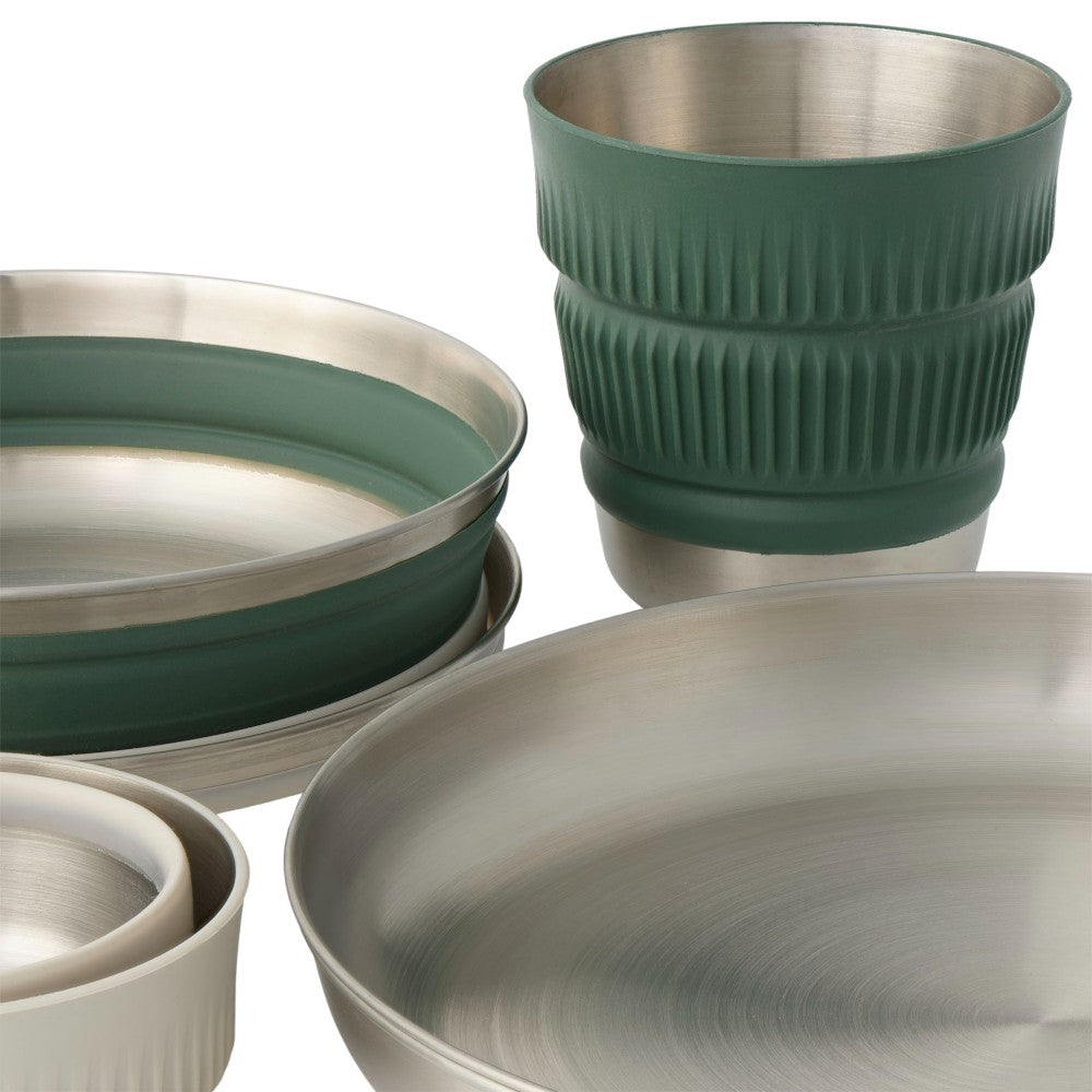 Sea to Summit Detour Stainless Steel Collapsible Dinnerware Set (6 Piece)