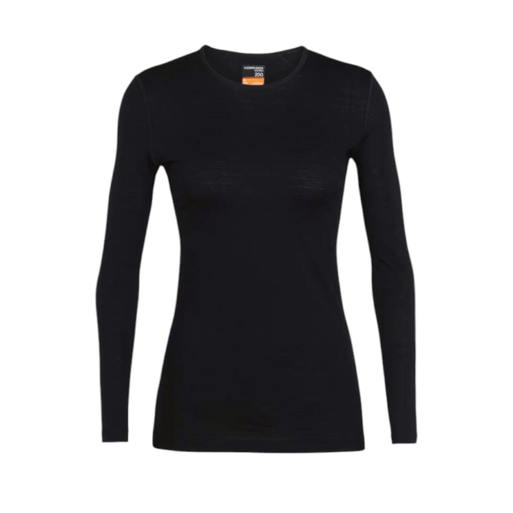Icebreaker Women's Merino 200 Oasis Thermal Top - Black