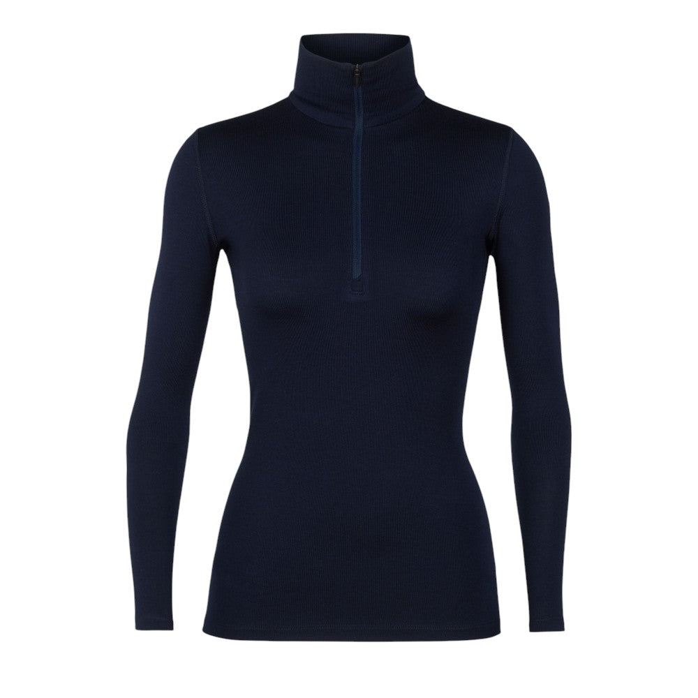 Icebreaker Women's Merino 260 Tech Half Zip Thermal Top - Navy
