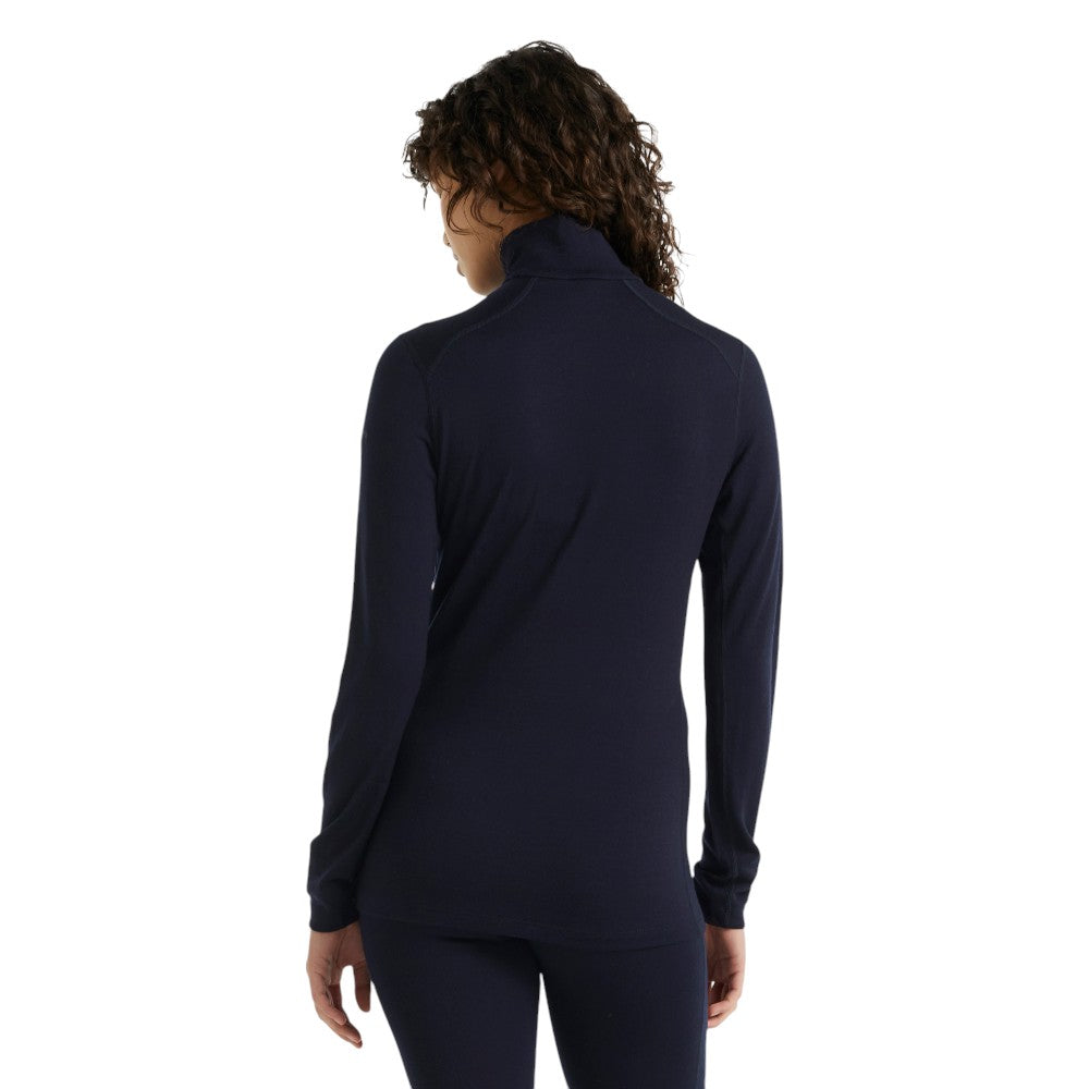 Icebreaker Women's Merino 260 Tech Half Zip Thermal Top - Navy