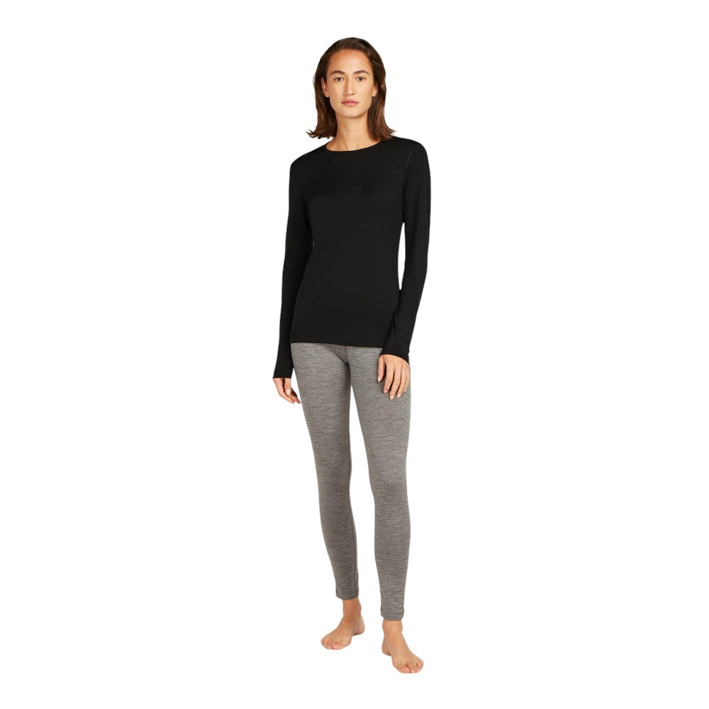Icebreaker Women's Merino 200 Oasis Thermal Top - Black
