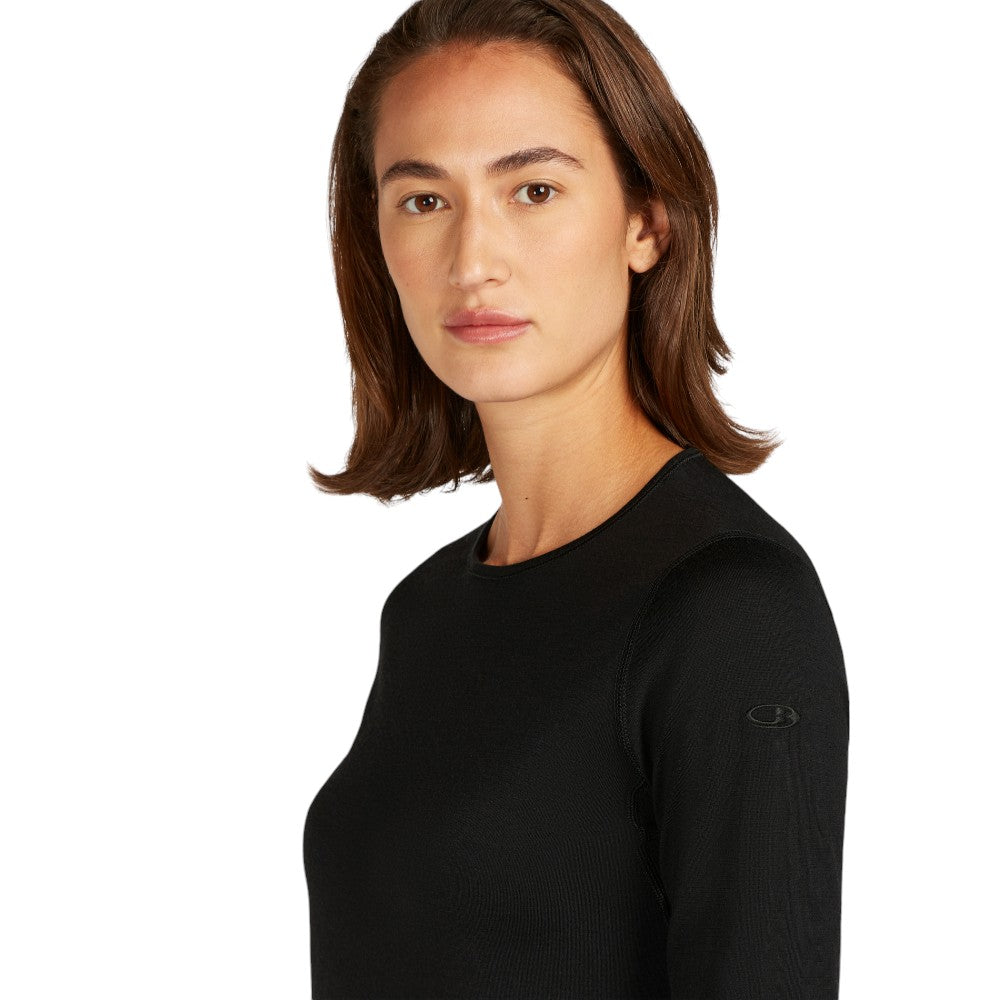Icebreaker Women's Merino 200 Oasis Thermal Top - Black