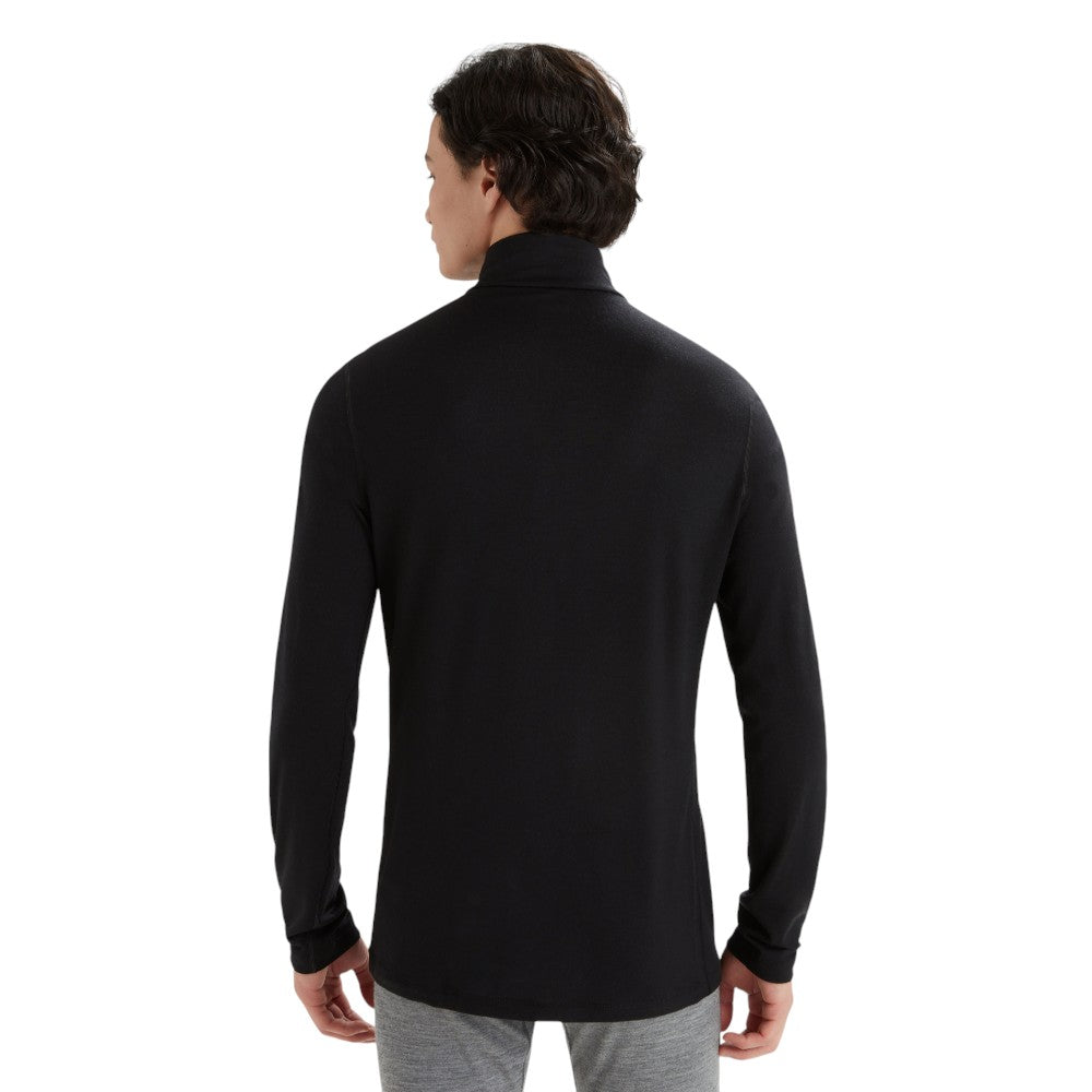 Icebreaker Men's Merino 200 Oasis Half Zip Thermal Top - Black