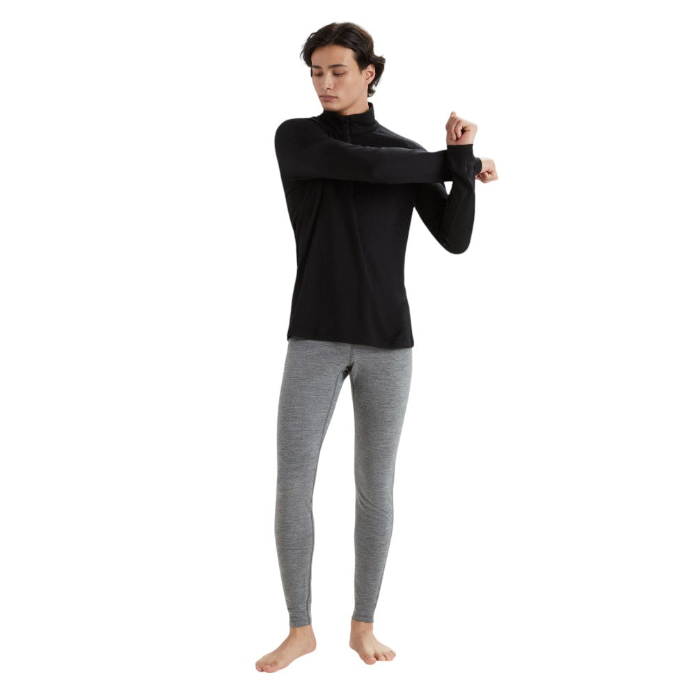 Icebreaker Men's Merino 200 Oasis Half Zip Thermal Top - Black