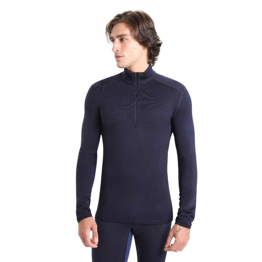 Icebreaker Men's Merino 260 Tech Half Zip Thermal Top - Navy
