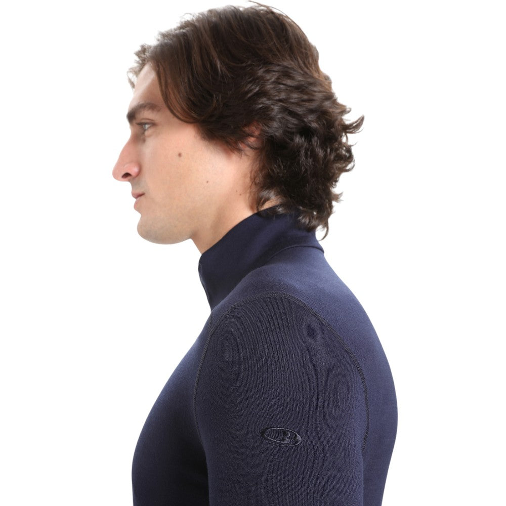 Icebreaker Men's Merino 260 Tech Half Zip Thermal Top - Navy