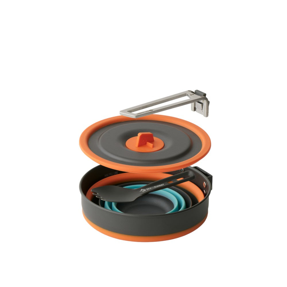 Sea to Summit Frontier Ultralight Collapsible 1L Pot Cook Set (3 Piece)