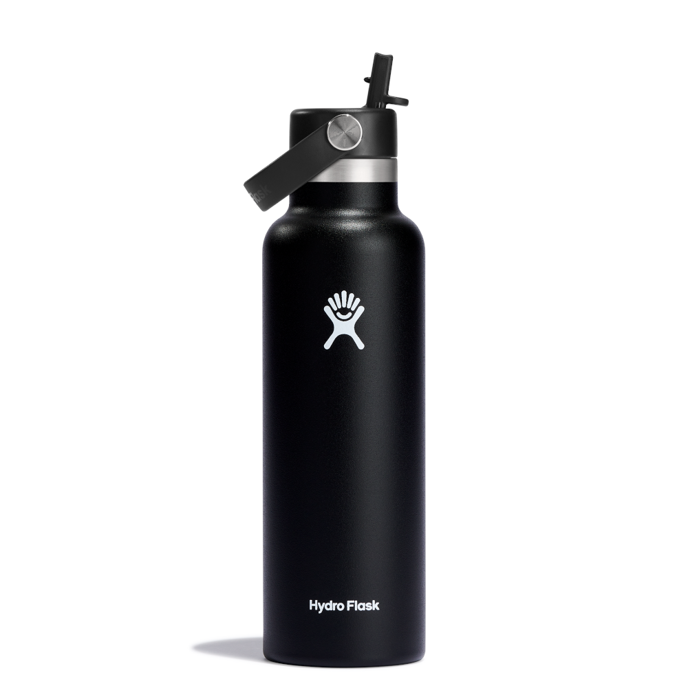 Hydro Flask 21oz Standard Mouth with Straw Cap Bottle, 621ml