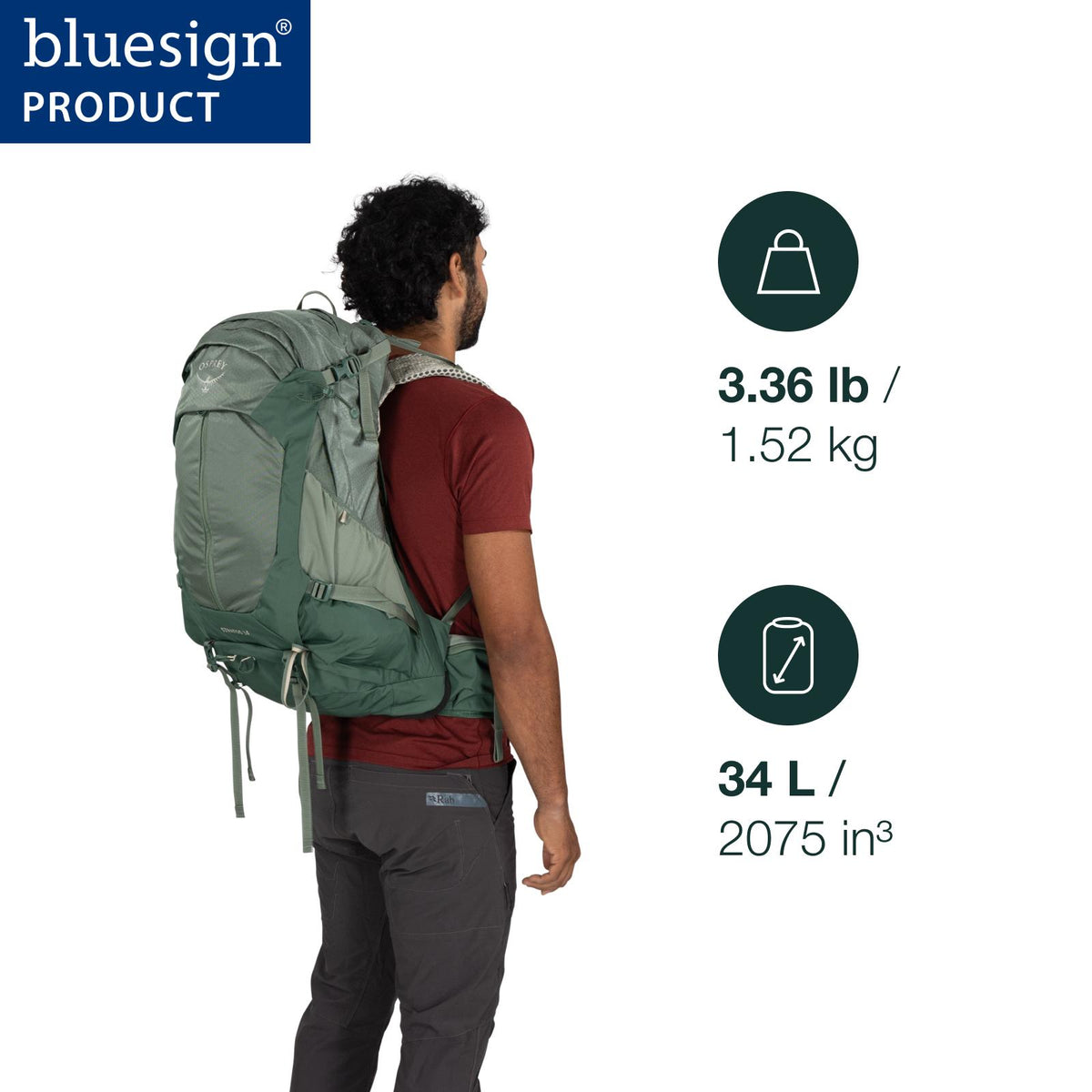 Osprey Stratos 34 Men's Hiking Backpack