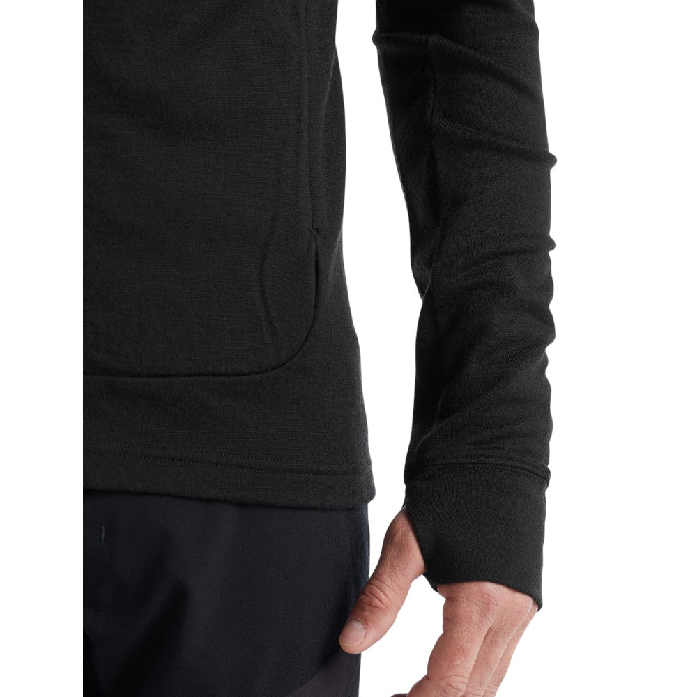 Icebreaker Men's Merino 260 Quantum Long Zip Jacket - Black