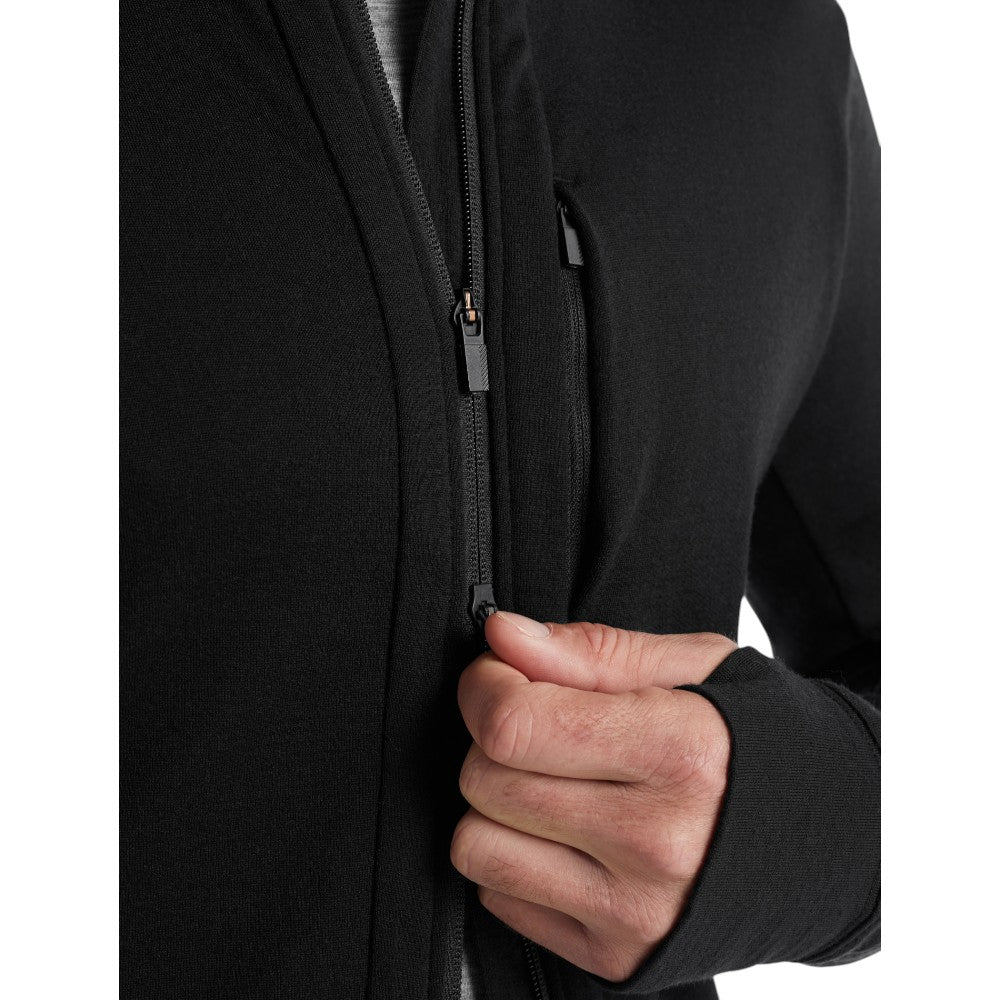 Icebreaker Men's Merino 260 Quantum Long Zip Jacket - Black