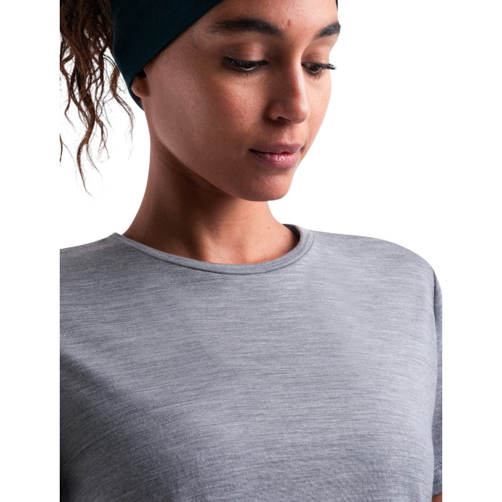 Icebreaker Women's Merino Blend 125 Cool-Lite Sphere Short Sleeve T-Shirt - Metro Heather