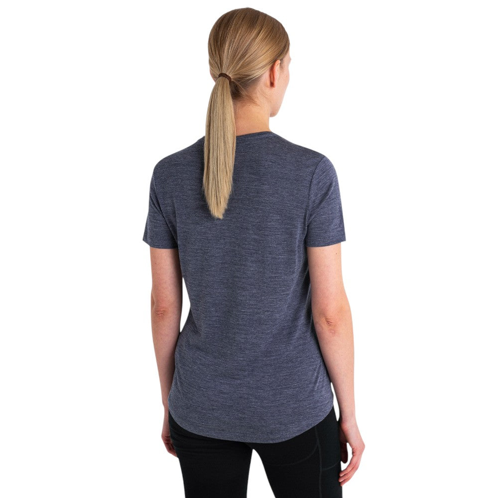Icebreaker Women's Merino Blend 125 Cool-Lite Sphere T-Shirt - Navy Heather
