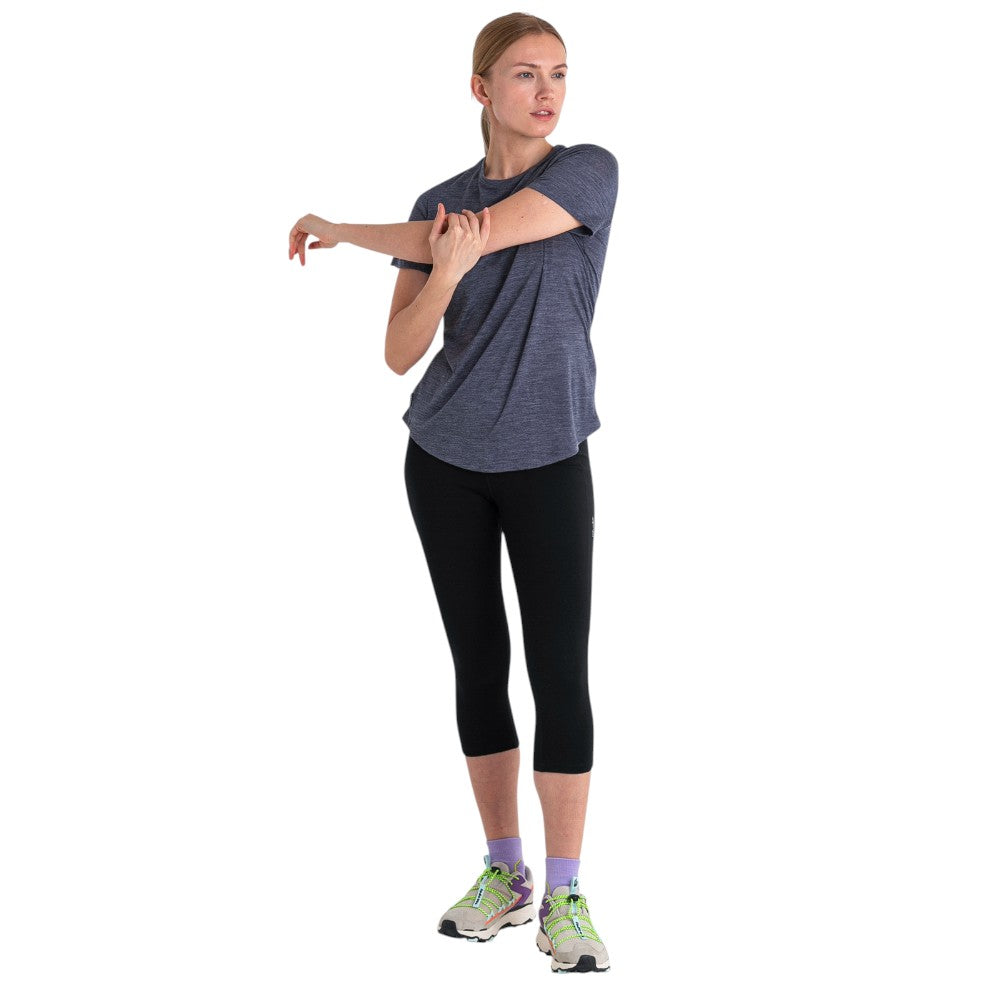 Icebreaker Women's Merino Blend 125 Cool-Lite Sphere T-Shirt - Navy Heather