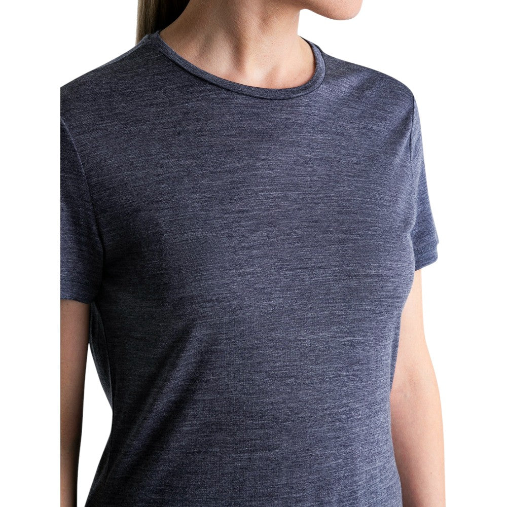 Icebreaker Women's Merino Blend 125 Cool-Lite Sphere T-Shirt - Navy Heather