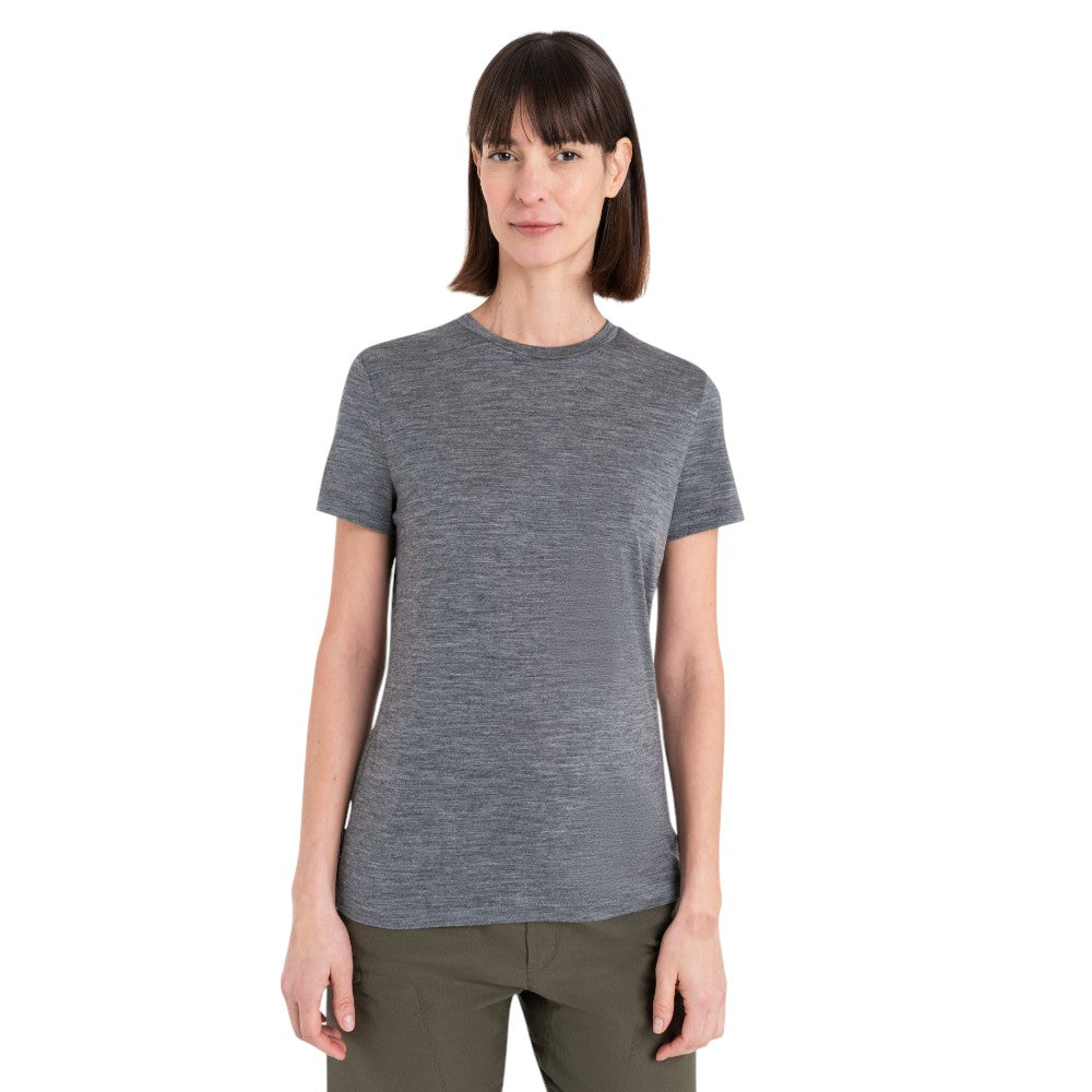 Icebreaker Women's Merino 150 Tech Lite III T-Shirt - Gritstone Heather