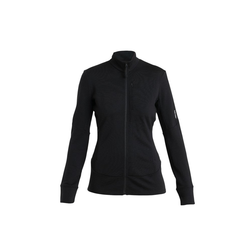 Icebreaker Women's Merino 260 Quantum Long Zip Jacket - Black