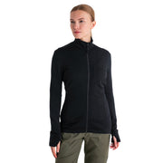 Icebreaker Women's Merino 260 Quantum Long Zip Jacket - Black