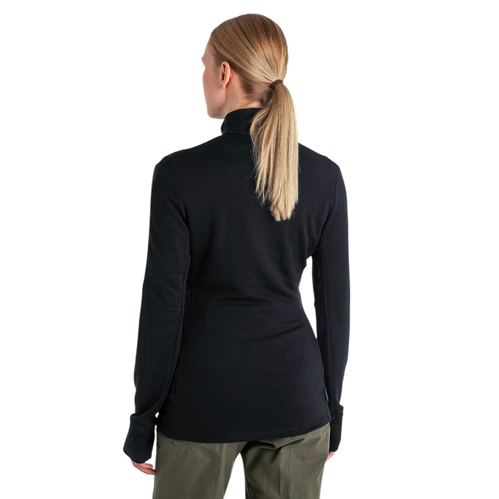 Icebreaker Women's Merino 260 Quantum Long Zip Jacket - Black