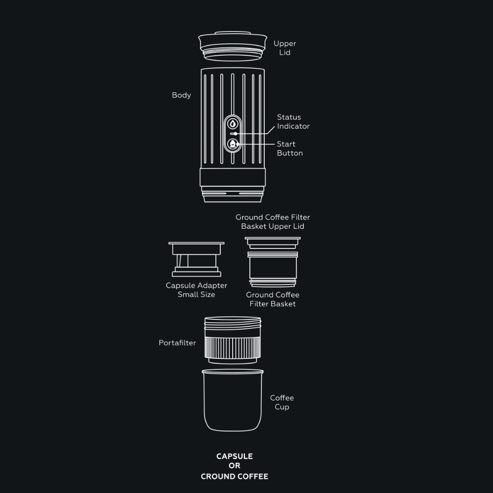 VukaBrew Portable Coffee Maker with Stand