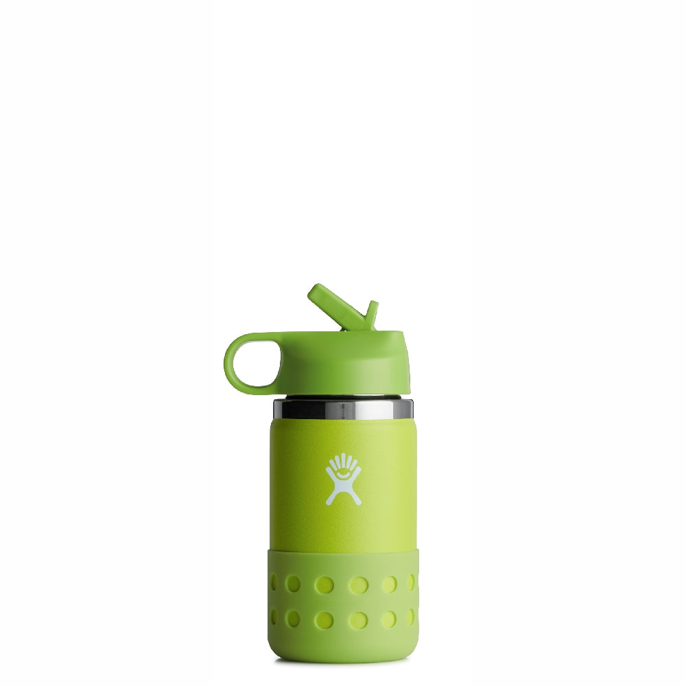 Hydro Flask Kids 12oz Wide Mouth with Straw Cap Bottle, 352ml