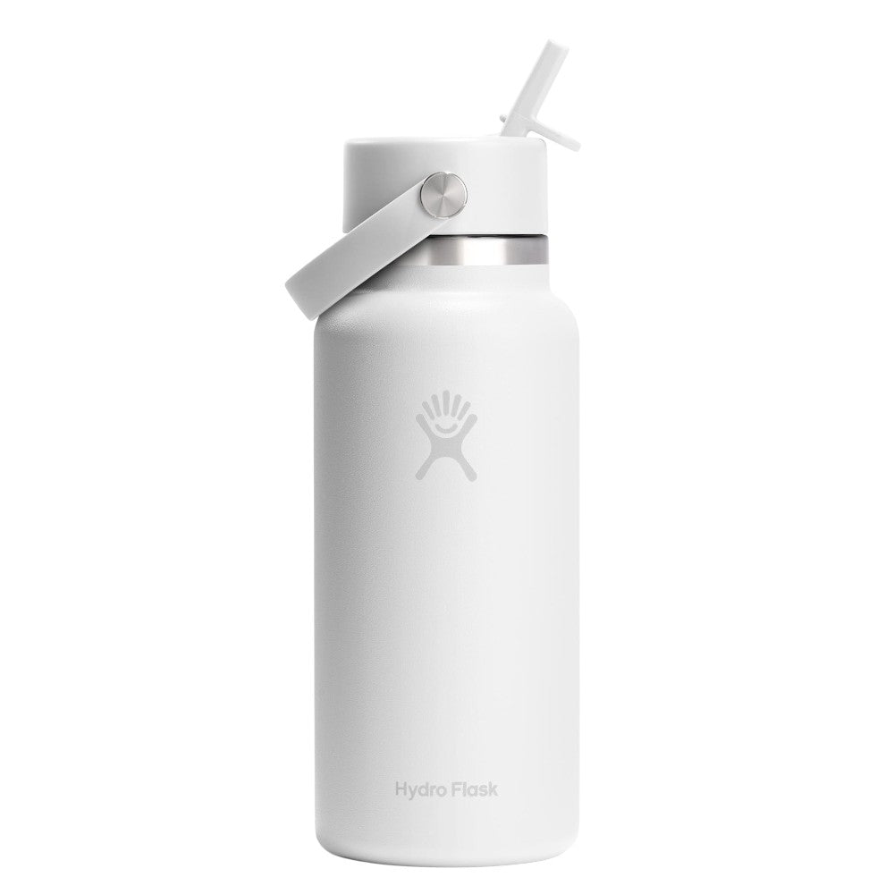 Hydro Flask 32oz Wide Mouth Bottle with Straw Cap, 946ml