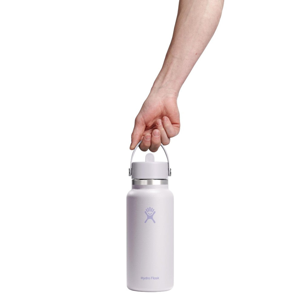 Hydro Flask 32oz Wide Mouth Bottle with Straw Cap, 946ml
