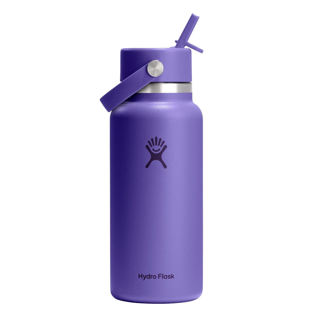 Hydro Flask 32oz Wide Mouth Bottle with Straw Cap, 946ml