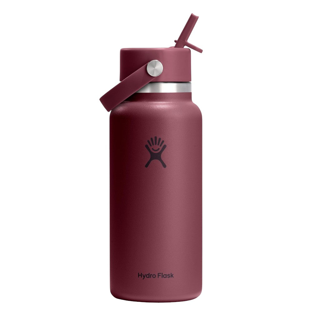 Hydro Flask 32oz Wide Mouth Bottle with Straw Cap, 946ml