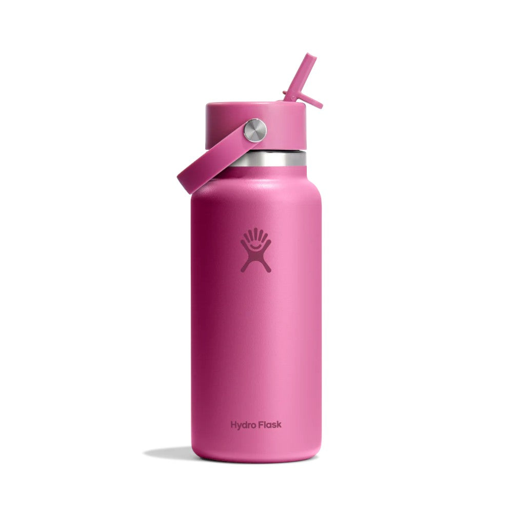 Hydro Flask 32oz Wide Mouth Bottle with Straw Cap, 946ml