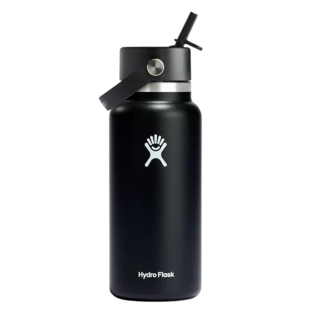 Hydro Flask 32oz Wide Mouth Bottle with Straw Cap, 946ml